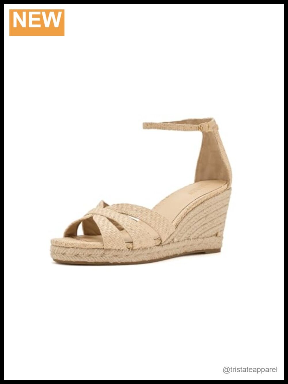 Raffia Espadrille Wedge Sandal Multi-Strap Buckle Ankle Casual Summer